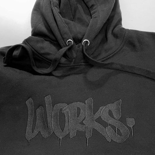 WORKS - Heavyweight Hoodie with High Quality Tonal Embroidery